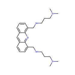 CN(C)CCCNCc1cccc2cc3cccc(CNCCCN(C)C)c3nc12 ZINC000045283492