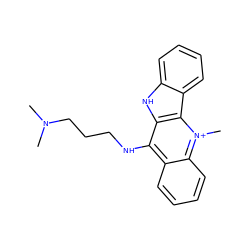 CN(C)CCCNc1c2ccccc2[n+](C)c2c1[nH]c1ccccc12 ZINC000028979835