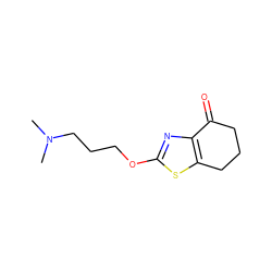 CN(C)CCCOc1nc2c(s1)CCCC2=O ZINC000064540322