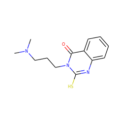 CN(C)CCCn1c(S)nc2ccccc2c1=O ZINC000003886683