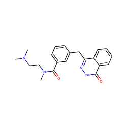 CN(C)CCN(C)C(=O)c1cccc(Cc2n[nH]c(=O)c3ccccc23)c1 ZINC000028569095