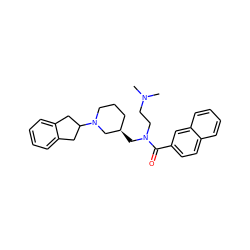 CN(C)CCN(C[C@@H]1CCCN(C2Cc3ccccc3C2)C1)C(=O)c1ccc2ccccc2c1 ZINC001772605562