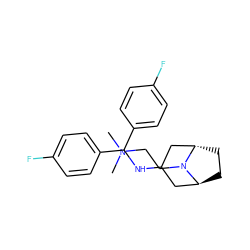 CN(C)CCN1[C@H]2CC[C@H]1CC(NC(c1ccc(F)cc1)c1ccc(F)cc1)C2 ZINC001772643406