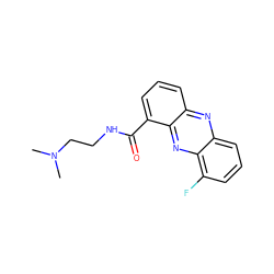 CN(C)CCNC(=O)c1cccc2nc3cccc(F)c3nc12 ZINC000005541376