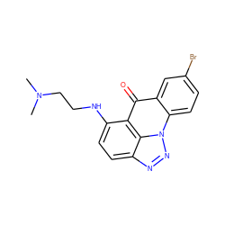 CN(C)CCNc1ccc2nnn3c4ccc(Br)cc4c(=O)c1c23 ZINC000101321740