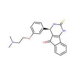 CN(C)CCOc1cccc([C@H]2NC(=S)NC3=C2C(=O)c2ccccc23)c1 ZINC000101466692