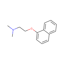 CN(C)CCOc1cccc2ccccc12 ZINC000002518841