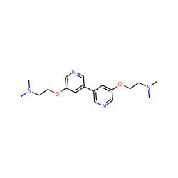 CN(C)CCOc1cncc(-c2cncc(OCCN(C)C)c2)c1 ZINC000474606157