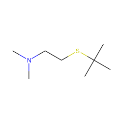 CN(C)CCSC(C)(C)C ZINC000027737750