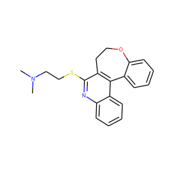 CN(C)CCSc1nc2ccccc2c2c1CCOc1ccccc1-2 ZINC000013742143