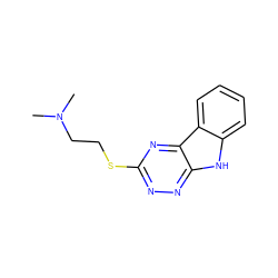 CN(C)CCSc1nnc2[nH]c3ccccc3c2n1 ZINC000008855166