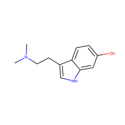 CN(C)CCc1c[nH]c2cc(O)ccc12 ZINC000002039538