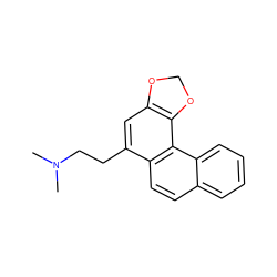 CN(C)CCc1cc2c(c3c1ccc1ccccc13)OCO2 ZINC000000187287