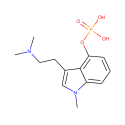 CN(C)CCc1cn(C)c2cccc(OP(=O)(O)O)c12 ZINC000002017303