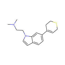 CN(C)CCn1ccc2ccc(C3=CCSCC3)cc21 ZINC000013587955