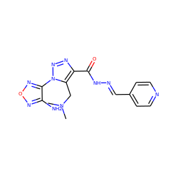 CN(C)Cc1c(C(=O)N/N=C/c2ccncc2)nnn1-c1nonc1N ZINC000002220054