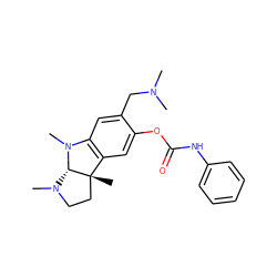 CN(C)Cc1cc2c(cc1OC(=O)Nc1ccccc1)[C@]1(C)CCN(C)[C@@H]1N2C ZINC000013470201