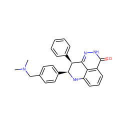 CN(C)Cc1ccc([C@@H]2Nc3cccc4c(=O)[nH]nc(c34)[C@@H]2c2ccccc2)cc1 ZINC000118621869