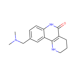 CN(C)Cc1ccc2[nH]c(=O)c3c(c2c1)NCCC3 ZINC000118733228