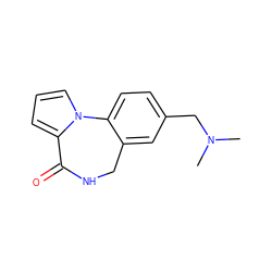 CN(C)Cc1ccc2c(c1)CNC(=O)c1cccn1-2 ZINC000043020108