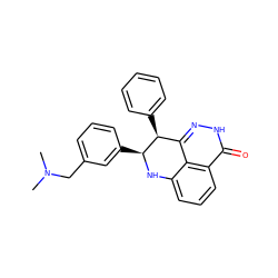 CN(C)Cc1cccc([C@@H]2Nc3cccc4c(=O)[nH]nc(c34)[C@@H]2c2ccccc2)c1 ZINC000117889030