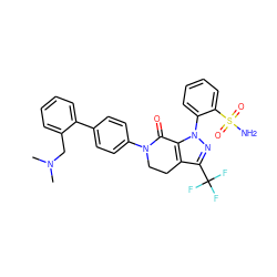 CN(C)Cc1ccccc1-c1ccc(N2CCc3c(C(F)(F)F)nn(-c4ccccc4S(N)(=O)=O)c3C2=O)cc1 ZINC000014950557