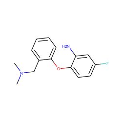 CN(C)Cc1ccccc1Oc1ccc(F)cc1N ZINC000028898618