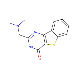 CN(C)Cc1nc2c(sc3ccccc32)c(=O)[nH]1 ZINC000045284725