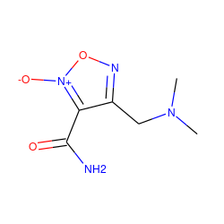 CN(C)Cc1no[n+]([O-])c1C(N)=O ZINC000038143408