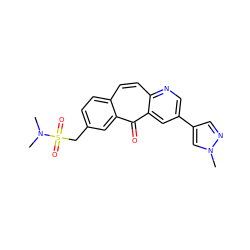 CN(C)S(=O)(=O)Cc1ccc2ccc3ncc(-c4cnn(C)c4)cc3c(=O)c2c1 ZINC000095582360