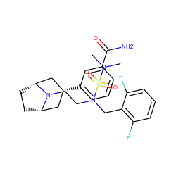 CN(C)S(=O)(=O)N(CCN1[C@H]2CC[C@@H]1C[C@H](c1cccc(C(N)=O)c1)C2)Cc1c(F)cccc1F ZINC000117294605