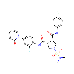 CN(C)S(=O)(=O)N1C[C@H](C(=O)Nc2ccc(Cl)cc2)[C@@H](C(=O)Nc2ccc(-n3ccccc3=O)cc2F)C1 ZINC000058592235