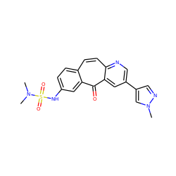 CN(C)S(=O)(=O)Nc1ccc2ccc3ncc(-c4cnn(C)c4)cc3c(=O)c2c1 ZINC000060325438