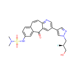 CN(C)S(=O)(=O)Nc1ccc2ccc3ncc(-c4cnn(C[C@H](F)CO)c4)cc3c(=O)c2c1 ZINC000072107640