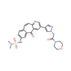 CN(C)S(=O)(=O)Nc1ccc2ccc3ncc(-c4cnn(CC(=O)N5CCOCC5)c4)cc3c(=O)c2c1 ZINC000072108695