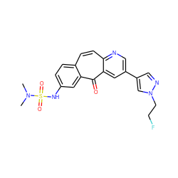 CN(C)S(=O)(=O)Nc1ccc2ccc3ncc(-c4cnn(CCF)c4)cc3c(=O)c2c1 ZINC000072107639