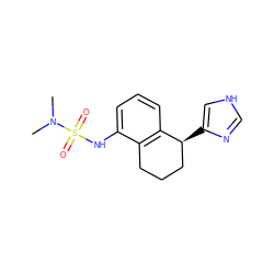 CN(C)S(=O)(=O)Nc1cccc2c1CCC[C@@H]2c1c[nH]cn1 ZINC000013580167