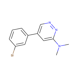 CN(C)c1cc(-c2cccc(Br)c2)cnn1 ZINC000013673531