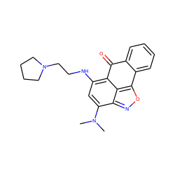 CN(C)c1cc(NCCN2CCCC2)c2c3c(onc13)-c1ccccc1C2=O ZINC000006737859