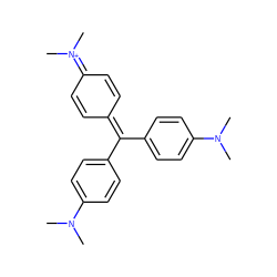 CN(C)c1ccc(C(=C2C=CC(=[N+](C)C)C=C2)c2ccc(N(C)C)cc2)cc1 ZINC000013763987