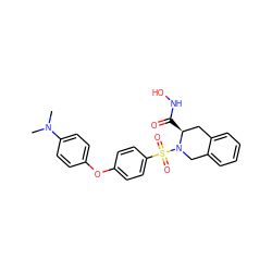 CN(C)c1ccc(Oc2ccc(S(=O)(=O)N3Cc4ccccc4C[C@@H]3C(=O)NO)cc2)cc1 ZINC000013797719