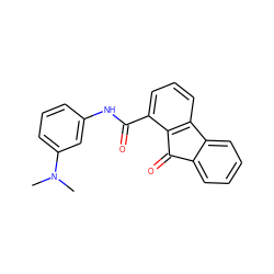 CN(C)c1cccc(NC(=O)c2cccc3c2C(=O)c2ccccc2-3)c1 ZINC000059185189