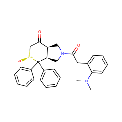 CN(C)c1ccccc1CC(=O)N1C[C@@H]2[C@H](C1)C(=O)C[S@+]([O-])C2(c1ccccc1)c1ccccc1 ZINC000029390752