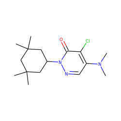 CN(C)c1cnn(C2CC(C)(C)CC(C)(C)C2)c(=O)c1Cl ZINC000118638046