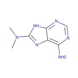 CN(C)c1nc2c(N)ncnc2[nH]1 ZINC000000266373