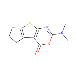 CN(C)c1nc2sc3c(c2c(=O)o1)CCC3 ZINC000013678154