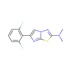 CN(C)c1nn2cc(-c3c(F)cccc3F)nc2s1 ZINC001772588312