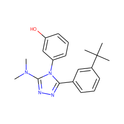 CN(C)c1nnc(-c2cccc(C(C)(C)C)c2)n1-c1cccc(O)c1 ZINC000036221915