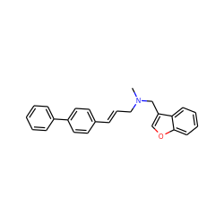 CN(C/C=C/c1ccc(-c2ccccc2)cc1)Cc1coc2ccccc12 ZINC001772613614