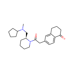 CN(C[C@@H]1CCCCN1C(=O)Cc1ccc2c(c1)CCCC2=O)C1CCCC1 ZINC000013738805